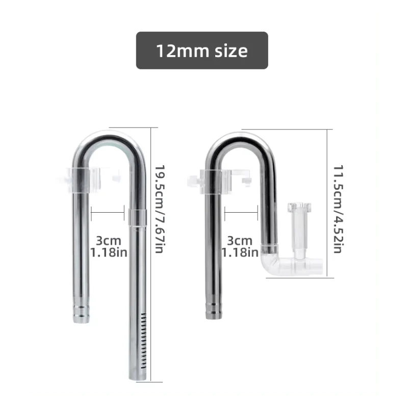 AQUAPRO NVS Skimmer Outflow & Inflow 12mm/16mm (suckers included) - Image 3