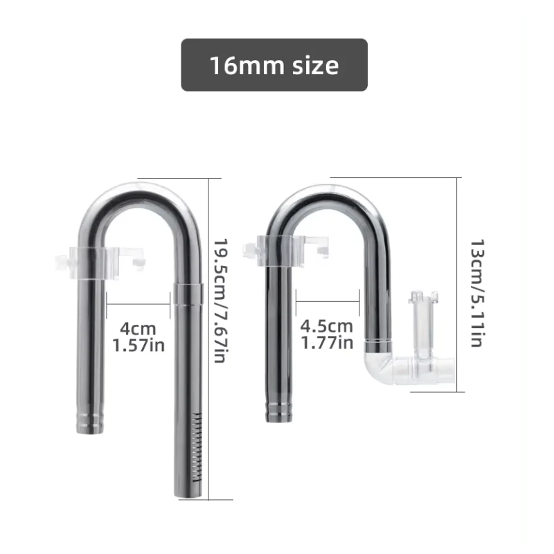AQUAPRO NVS Skimmer Outflow & Inflow 12mm/16mm (suckers included) - Image 4
