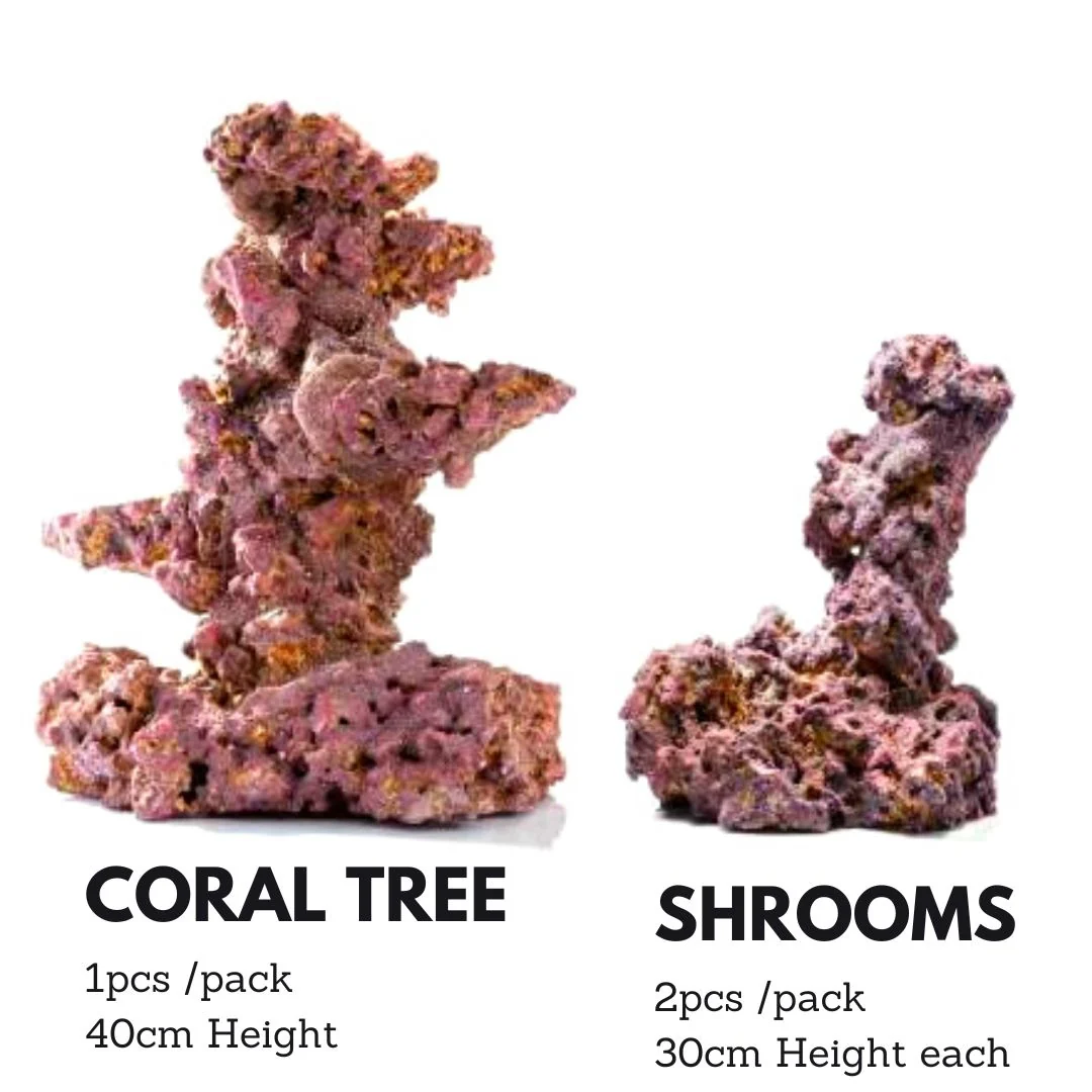 Caribsea LifeRock Dry Live Rock "Shrooms" (2pcs)