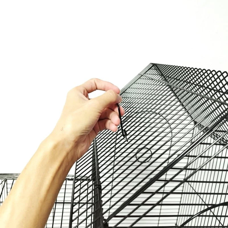 DAYANG 808A Bird Cage (52x41.5x110cm) Double Roof Sections - Black Only - Image 3