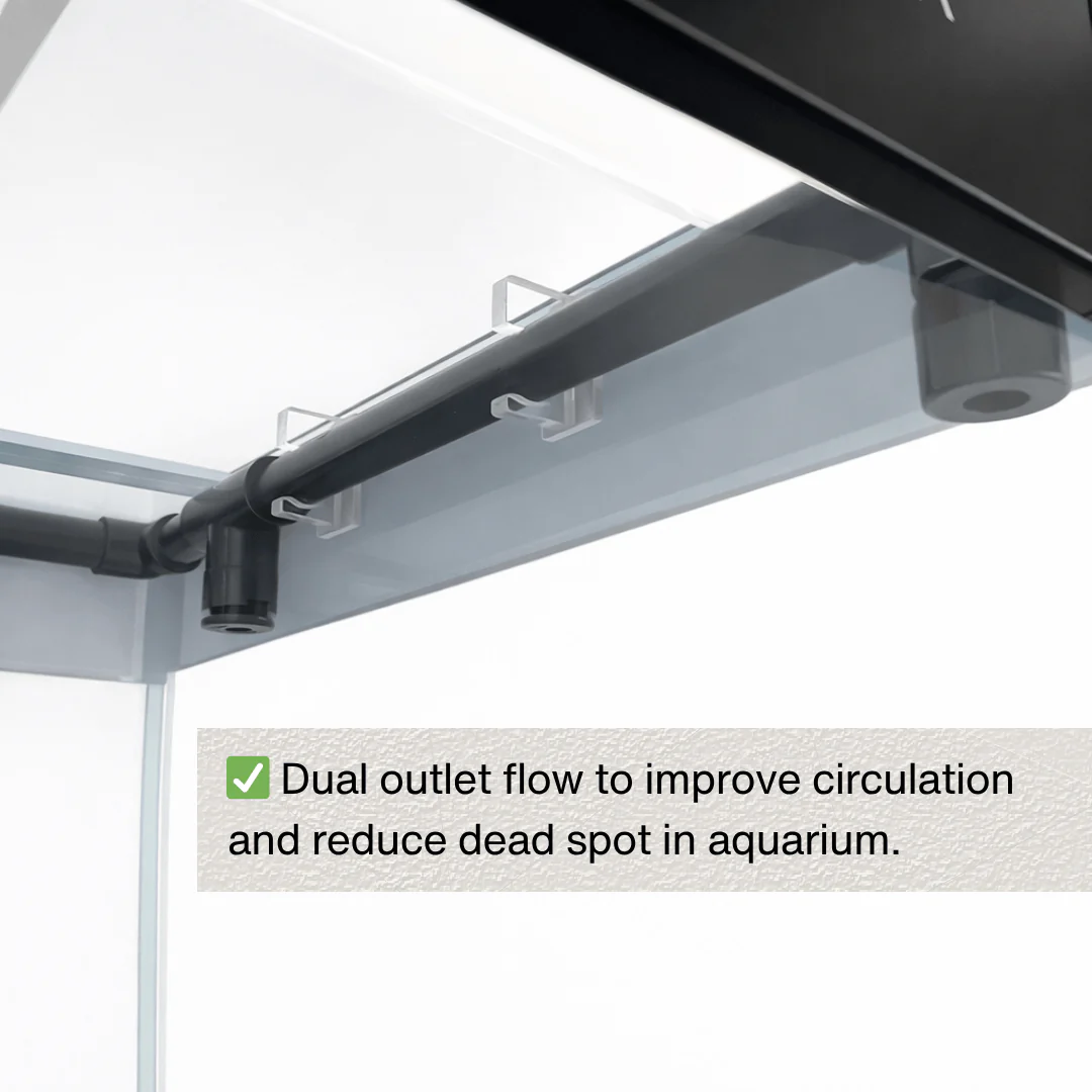 IAQUA 180 Premium Aquarium Set with Sump Filtration & Aluminum Cabinet (Black/White) - Image 5