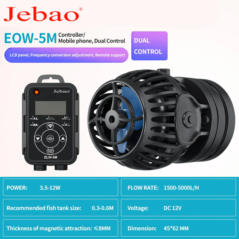 JEBAO EOW Wavemaker - (3M,5M,9M,16M,22M) Controller/Wi-Fi Mobile phone, Dual Control - Image 5