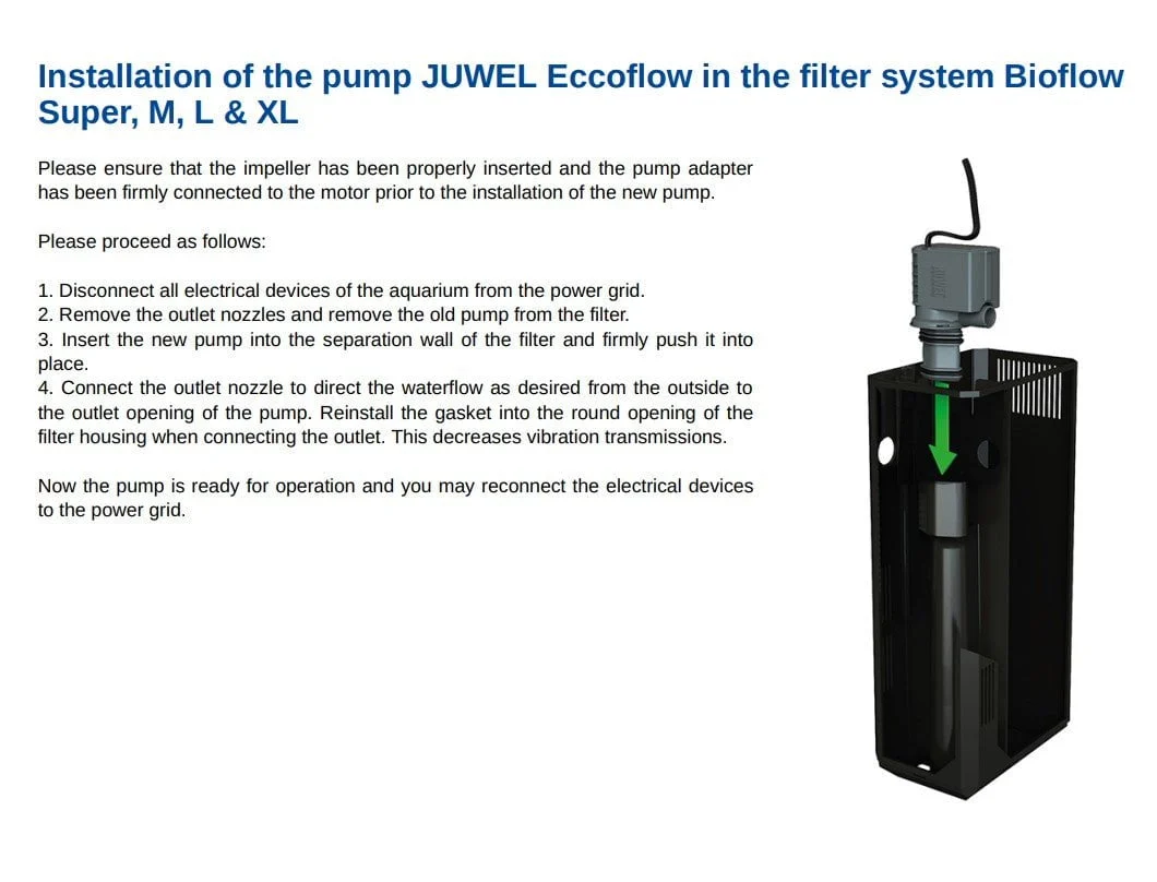 JUWEL Eccoflow Pump (300/600/1000/1500) - Image 5