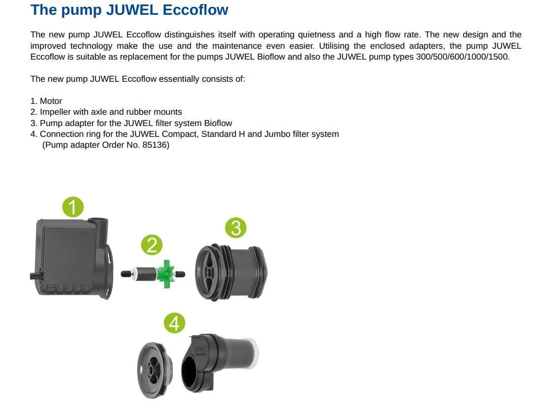 JUWEL Eccoflow Pump (300/600/1000/1500) - Image 6