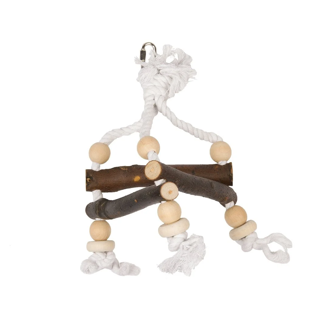 DUVO PLUS Natural Wooden Triangle w/ Rope - Image 2