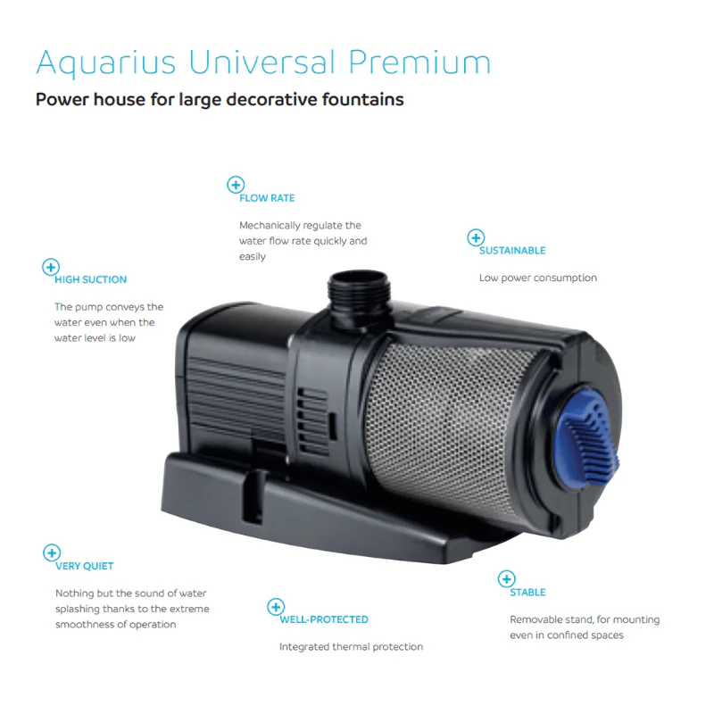 OASE Aquarius Universal Premium Fountain Pump (energy saving /10metre wire) (high jet) - Image 2