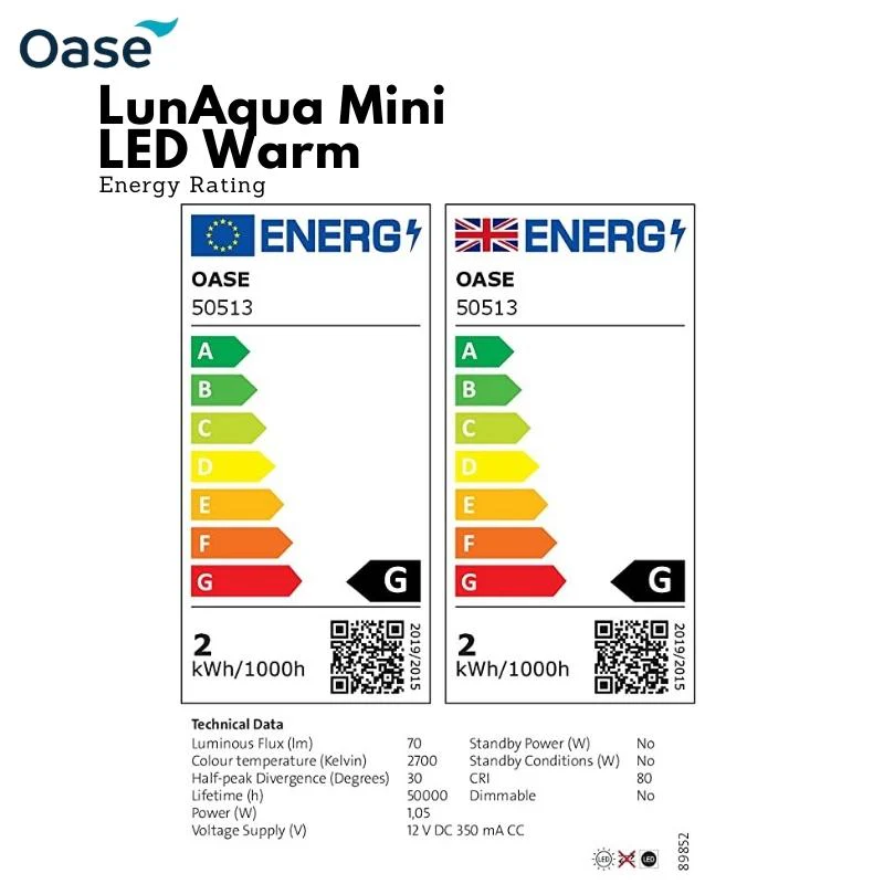 OASE LunAqua Mini LED spotlight (Warm colour) - Image 4