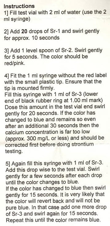 SALIFERT Strontium Profi Test kit for saltwater (Sr) - Image 3