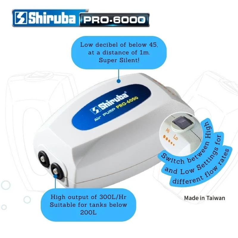 SHIRUBA PRO series Air pump (Single & Double Air Outlet) - Image 3