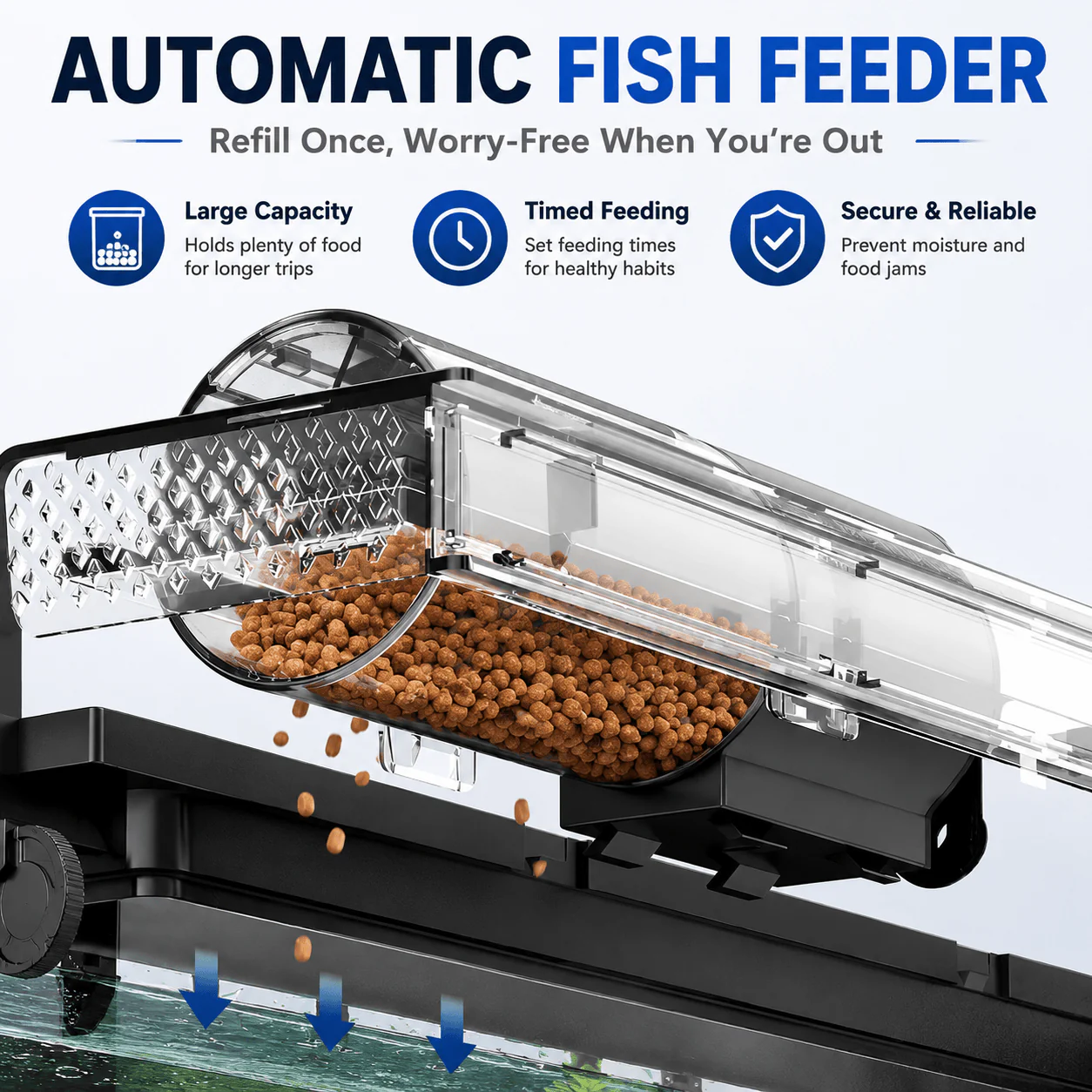 SUNSUN LEA-380/480A Black - Ultra Clear Desktop Aquarium Tank with Built-In Filter & LED Light - Image 7
