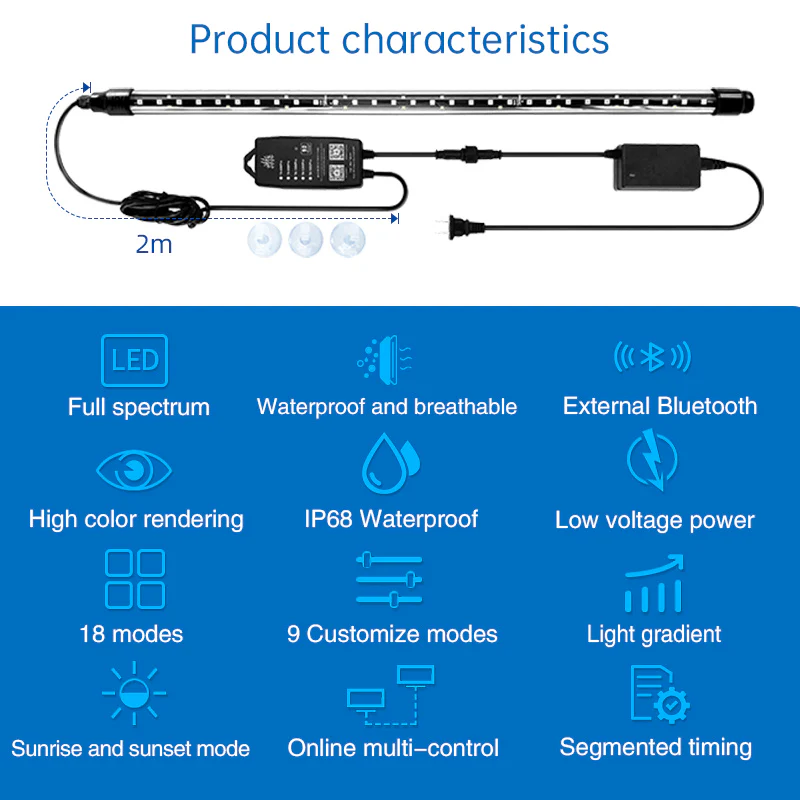 Week Aqua T8 PRO Submersible Tanning Light (60-150cm) (Controllable) - Image 11