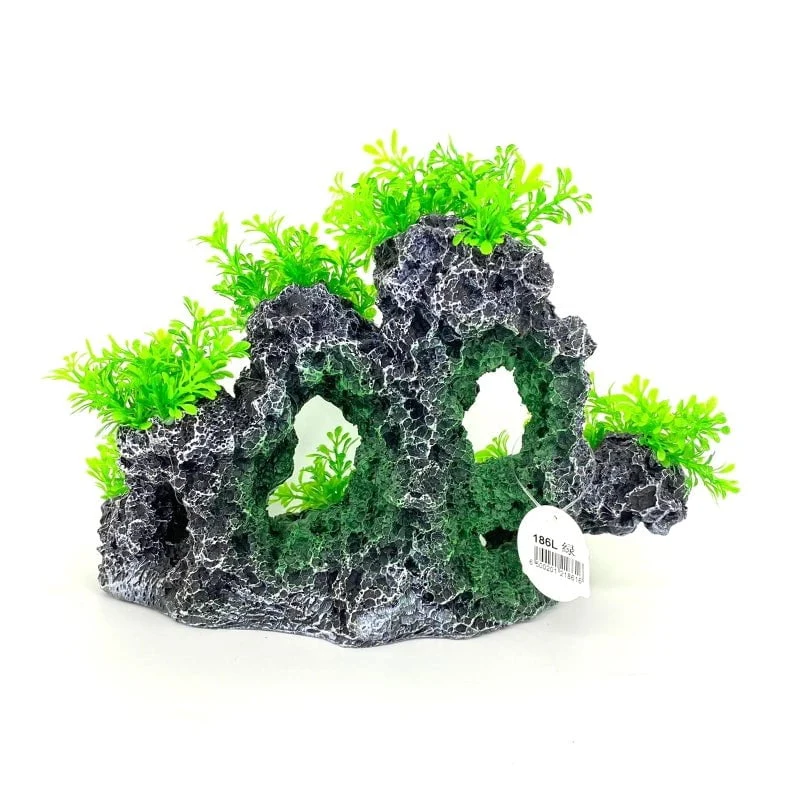 Zhen De Decoration - Rock Formation w/ Plants - 186LG - Image 2