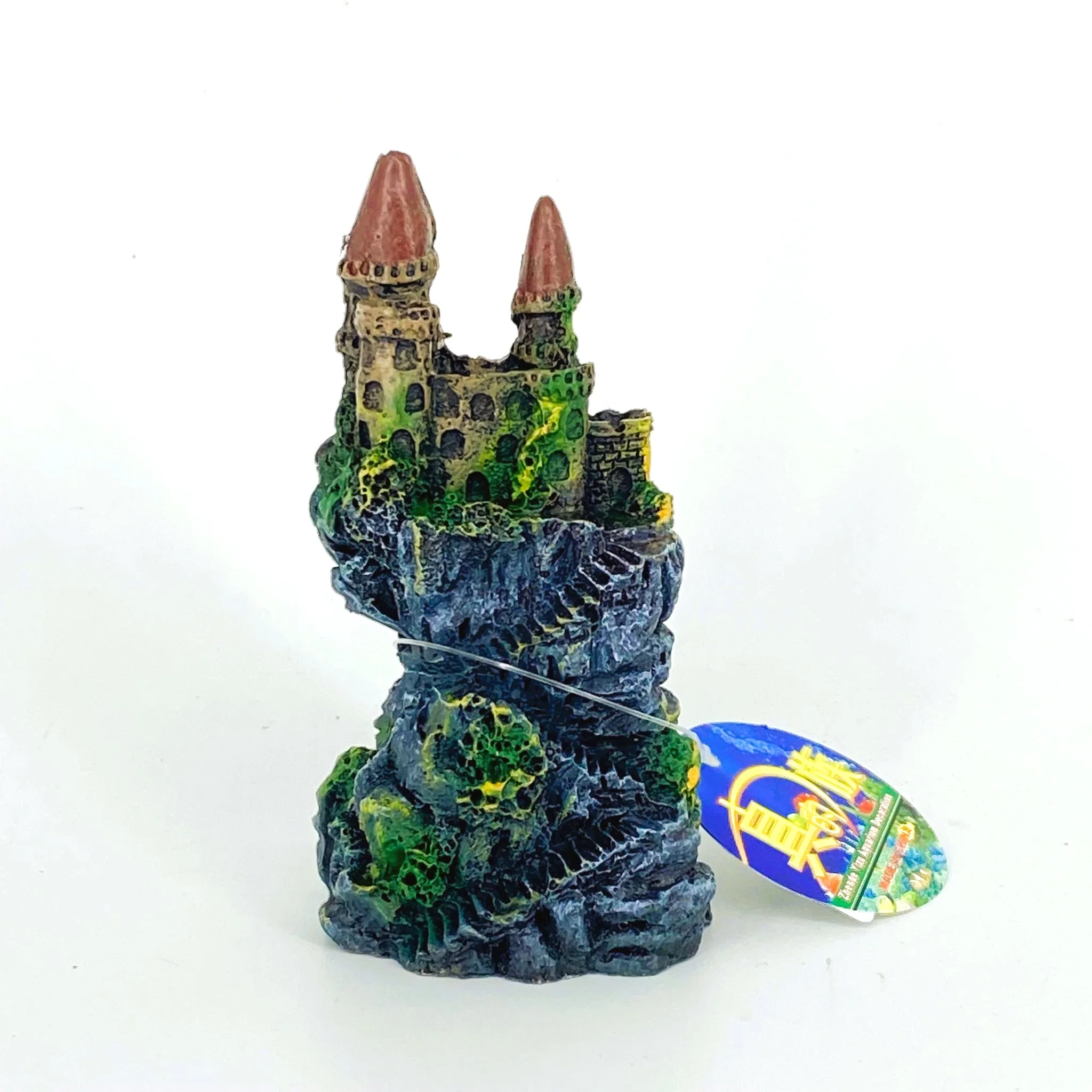 Zhen De Decoration - Mini Stone Keep w/ Spiral Stairs - 3206C - Image 2